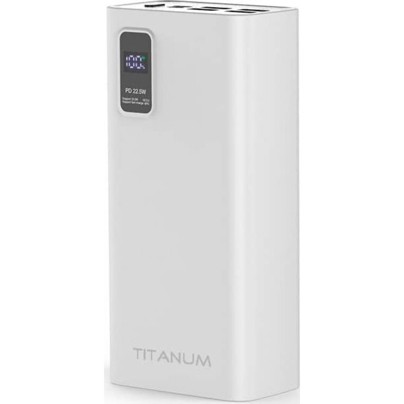 Повербанк Power Bank TPB-728S 30000mAh 22,5W QC+PD Белый