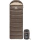 Спальник с капюшоном Naturehike U250S NH20MSD07, (0°C), левый Коричневый