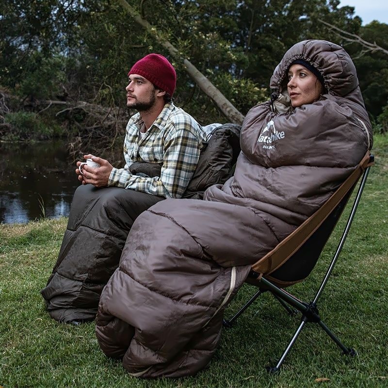 Спальник с капюшоном Naturehike U250S NH20MSD07, (0°C), левый Коричневый