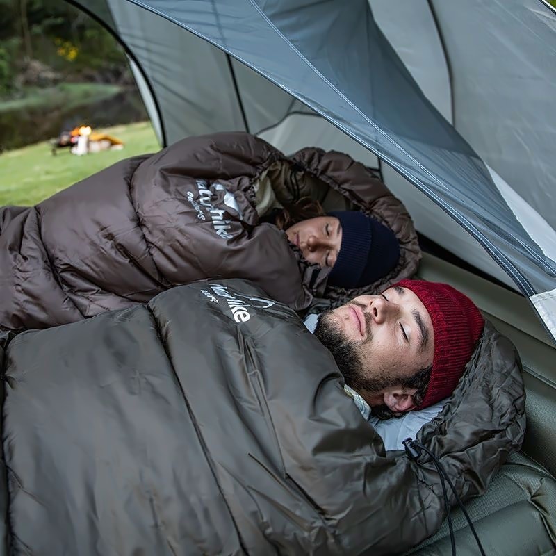 Спальник с капюшоном Naturehike U250S NH20MSD07, (0°C), левый Коричневый