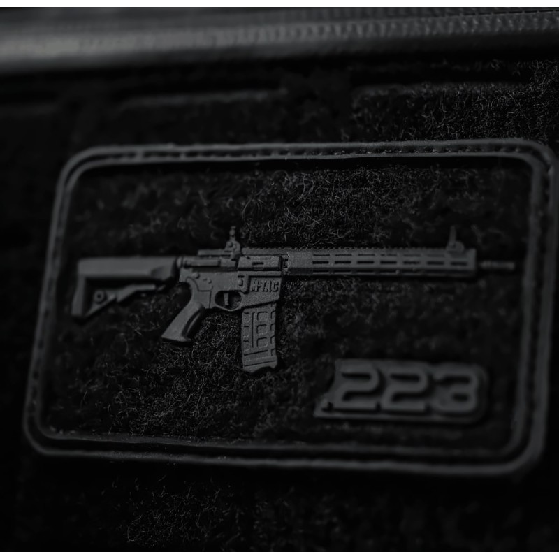 Патч нашивка AR-15 Velcro/PVC Black