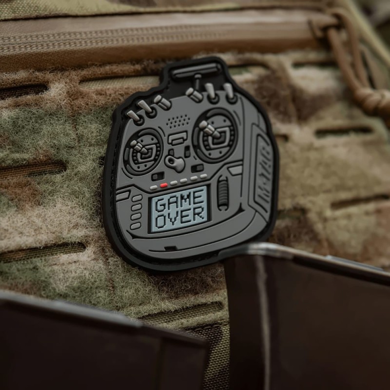 Патч нашивка пульт FPV сірий (PVC) Сірий