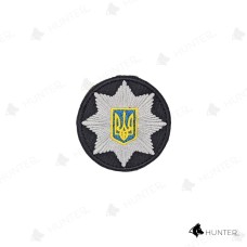 Кокарда Поліція (коло) липучка Темно синій