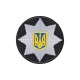 Кокарда Поліція липучка (коло) 6см Чорний