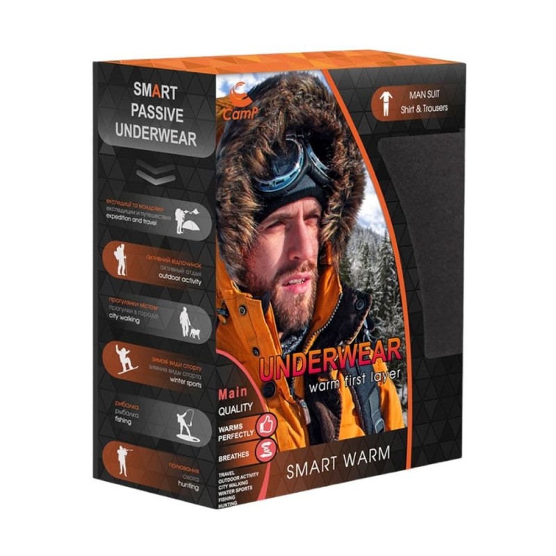 Комплект термобілизни CamP Smart Warm Zone Чорний