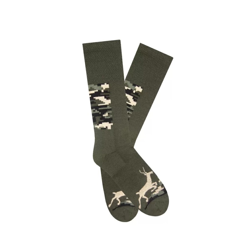 Шкарпетки чоловічі DUNA Hunter Socks "Олень" Високі Хаки