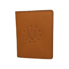Обкладинка шкіряна ID паспорт "Мікро" Жовтий