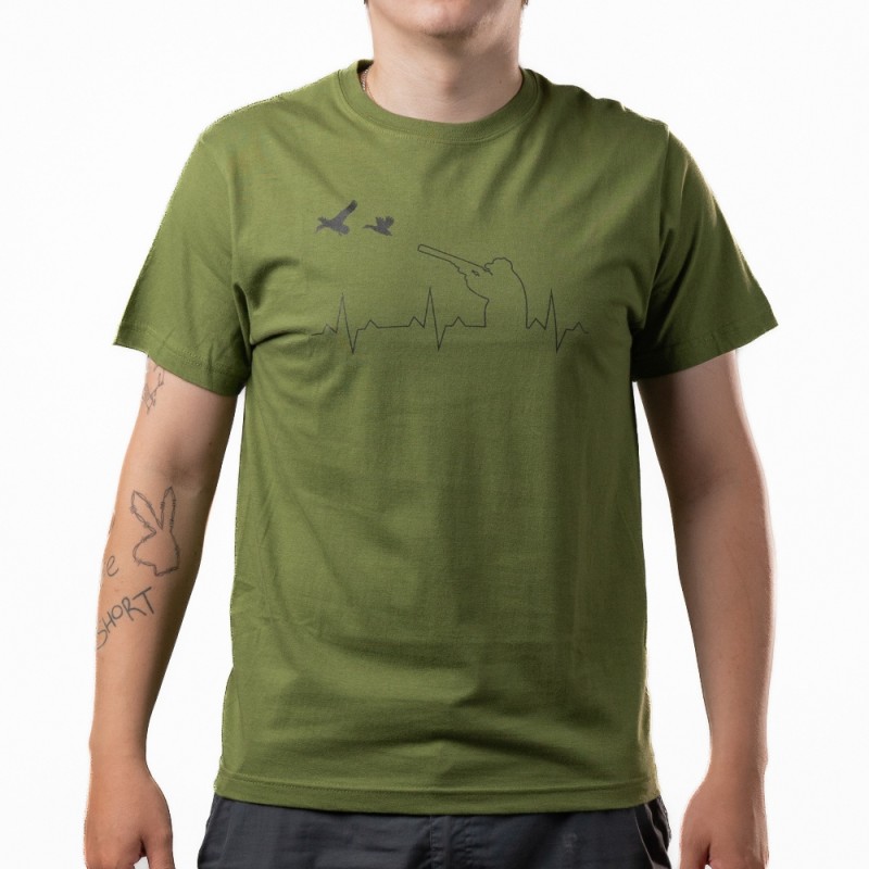 Футболка "Серце мисливця" Зелений
