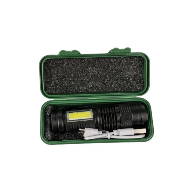 Ліхтар BL-525 XPE COB з зумом та зарядкою microUSB (вбудований акумулятор)
