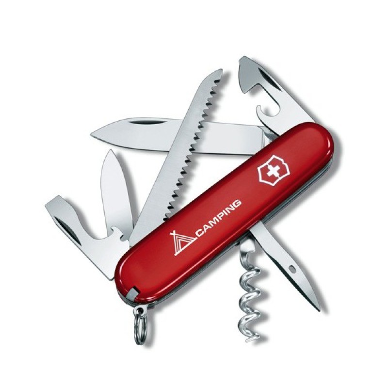 Ніж Victorinox Camper 91мм з лого Червоний