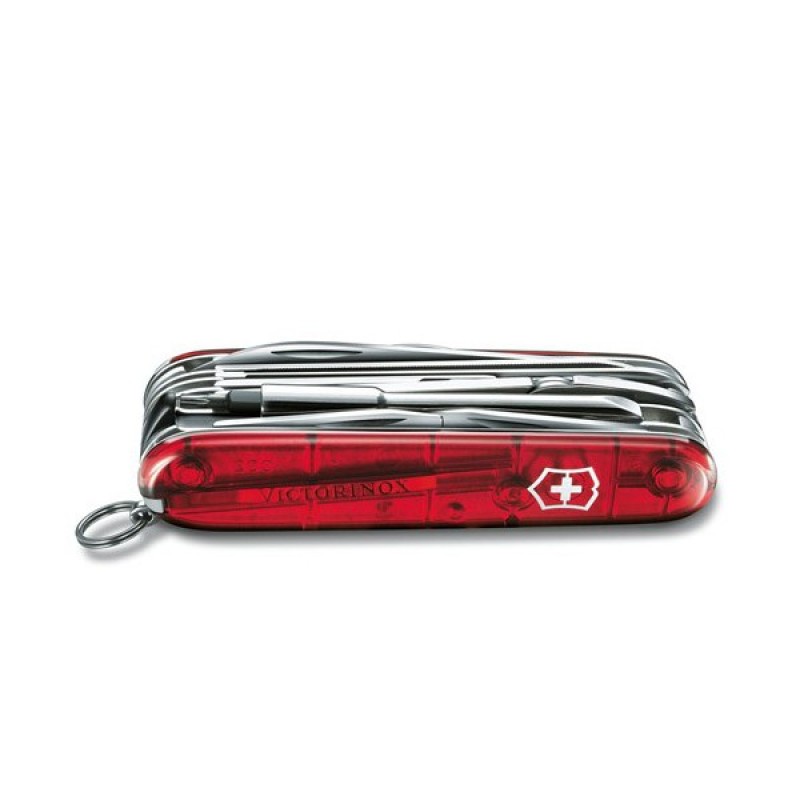 Ніж Victorinox Cybertool S 91мм Червоний прозорий