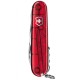 Ніж Victorinox Huntsman 91мм Червоний прозорий