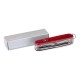 Ніж Victorinox Huntsman 91мм Червоний прозорий
