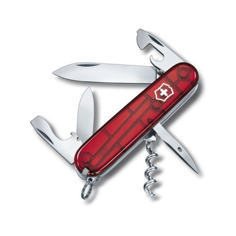 Ніж Victorinox Spartan 91мм Червоний прозорий