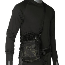 Сумка тактична однолямочна Adapt | Camo-tec Black MTP Чорний