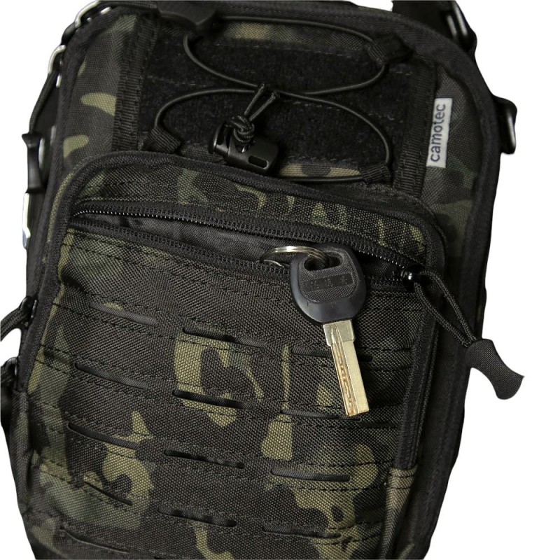 Сумка тактична однолямочна Adapt | Camo-tec Black MTP Чорний