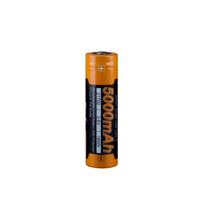 Акумулятор FENIX 21700 5000mAh 3,7V захист micro usb зарядка