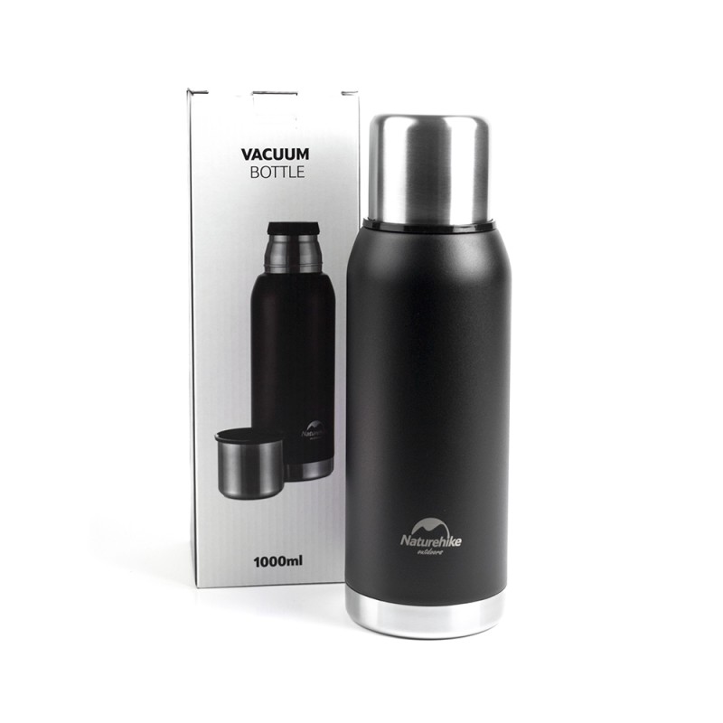 Термос Naturehike Q-9H 304 сталь, 1000мл Черный