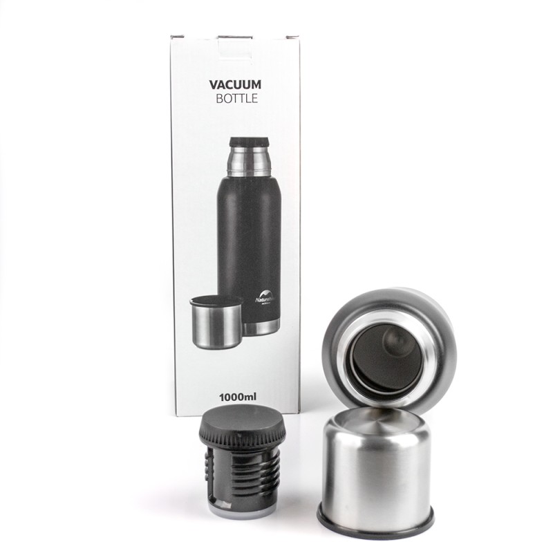 Термос Naturehike Q-9H 304 сталь, 1000мл Черный