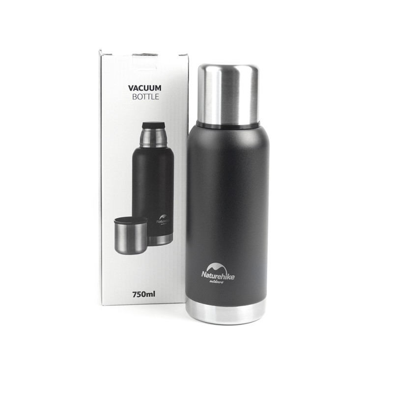 Термос Naturehike Q-9H 304 сталь, 750мл Черный