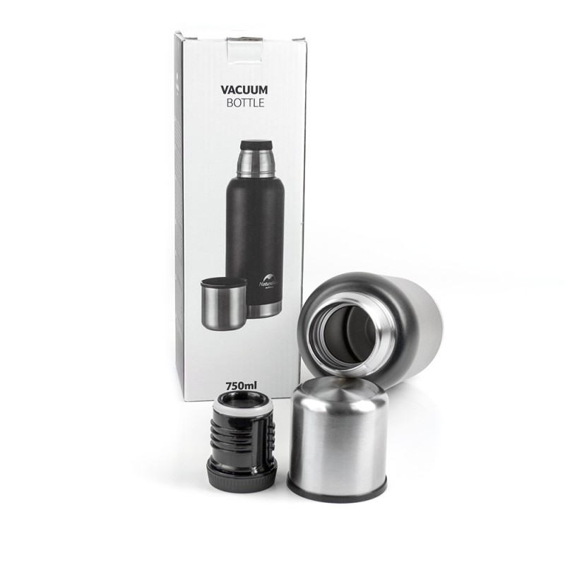 Термос Naturehike Q-9H 304 сталь, 750мл Черный