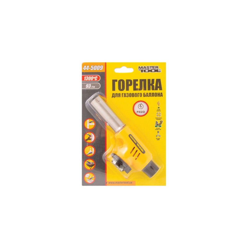 Пальник газовий з пєнзопідпалом MasterTool - Комета