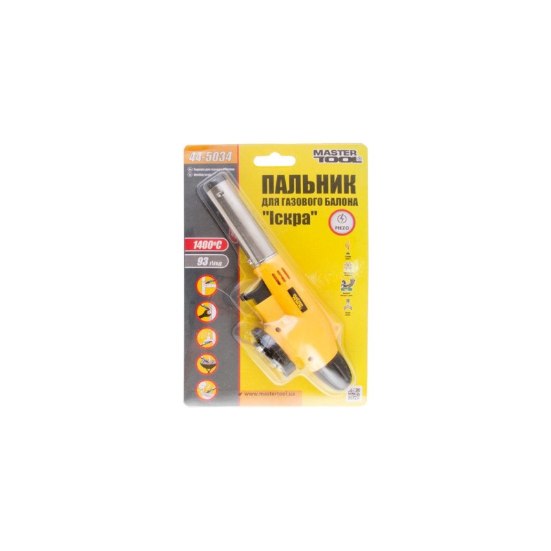 Пальник газовий з пєнзопідпалом MasterTool - Іскра