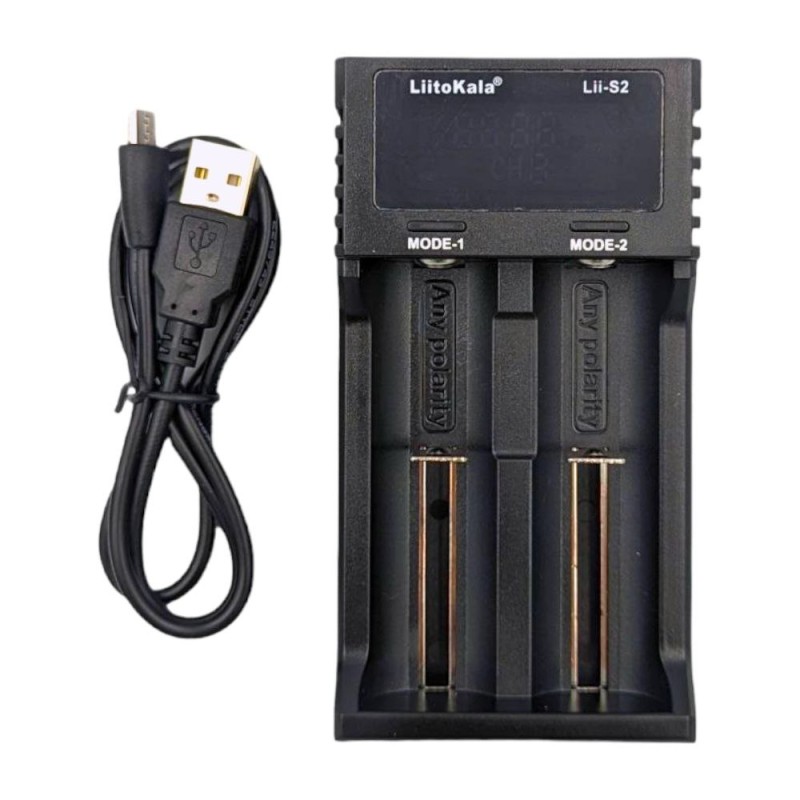 Зарядное устройство для LiitoKALA Lii-S2 (USB, LCD)