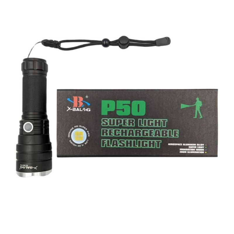 Ліхтар BL-858-P50 (4 режима) microUSB