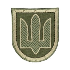 Шеврон СБУ (тризуб) липучка Олива