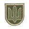 Шеврон СБУ (тризуб) липучка Олива