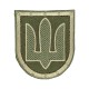 Шеврон СБУ (тризуб) липучка Олива