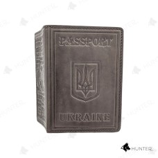 Обкладинка шкіряна "Закордонний паспорт-1" Коричневий