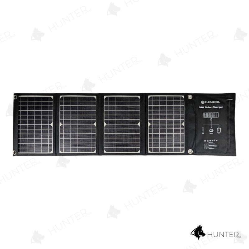 Зарядна станція від сонячної енергії Solare розкладна панель 30W (2-usb, 1-TypeC вихода)