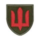 Шеврон Протиповітряна оборона сухопутніх військ (зашите поле, тризуб) Олива