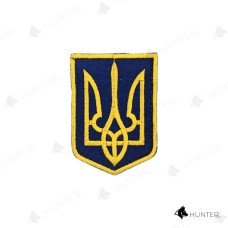 Нашивка Герб України (4х5,5см) липучка Жовто-блакитний