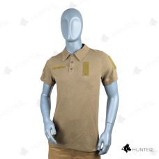 Футболка поло Лакоста з велкро панелями Хаки XXXL(р)