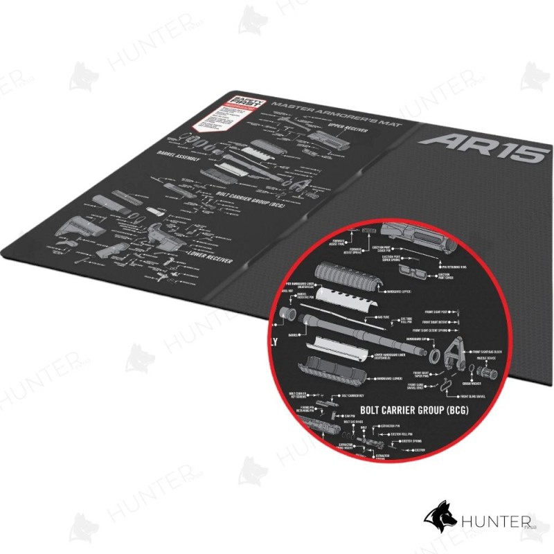 Коврик для чистки зброї Real Avid AR-15 Master Armorer’s Mat (в кейсі)
