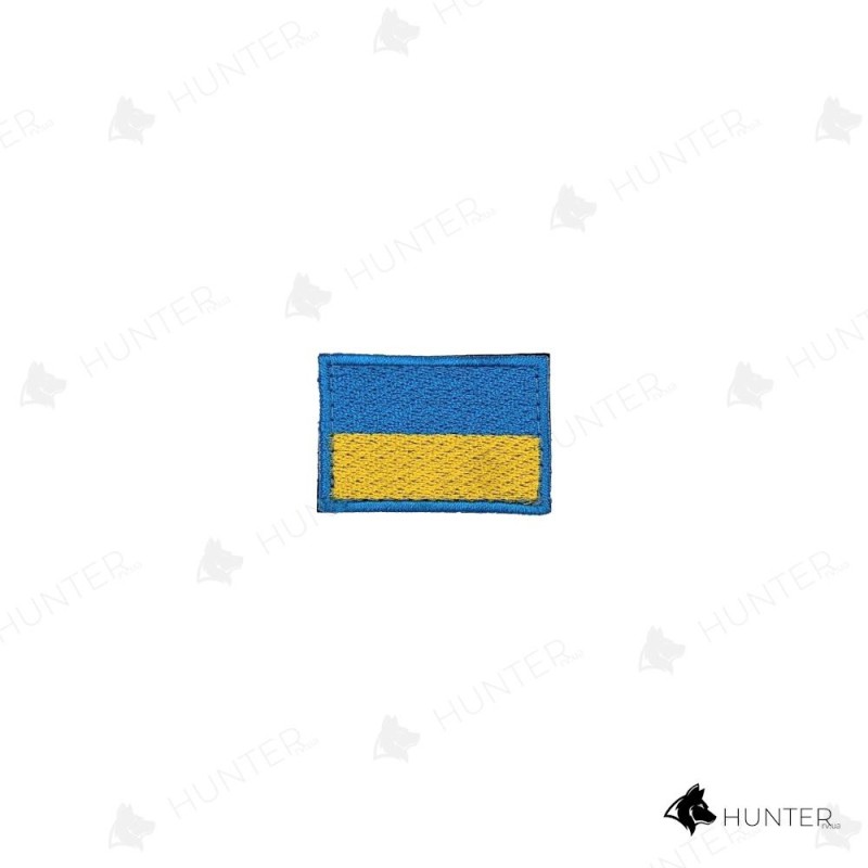 Прапорець 3х4,5см липучка (голубий кант) Жовто-блакитний