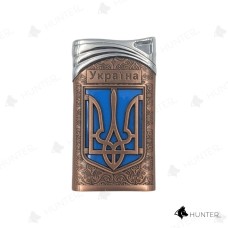 Запальничка газова турбо "Україна" (4543) Бронза