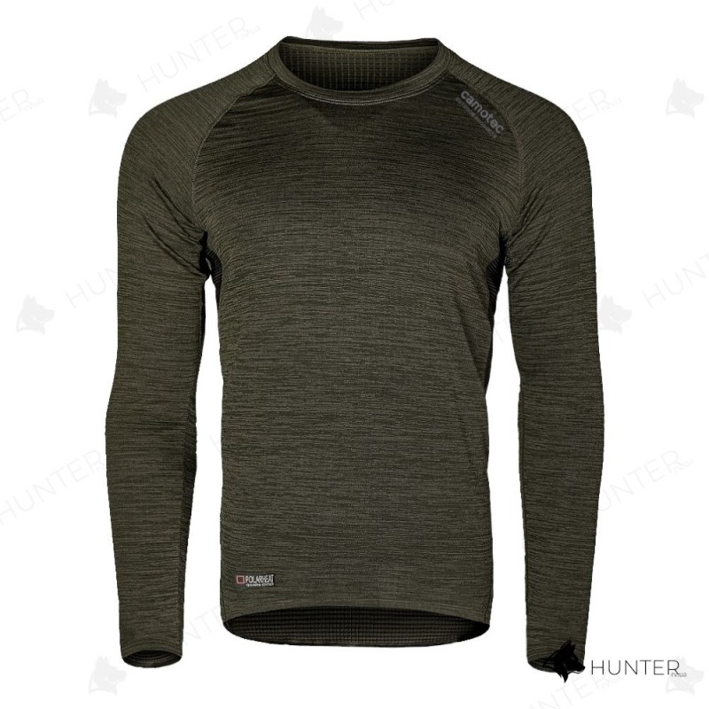 Термобілизна Polarheat quadro stretch Pro Melange Green Camo-tec Олива