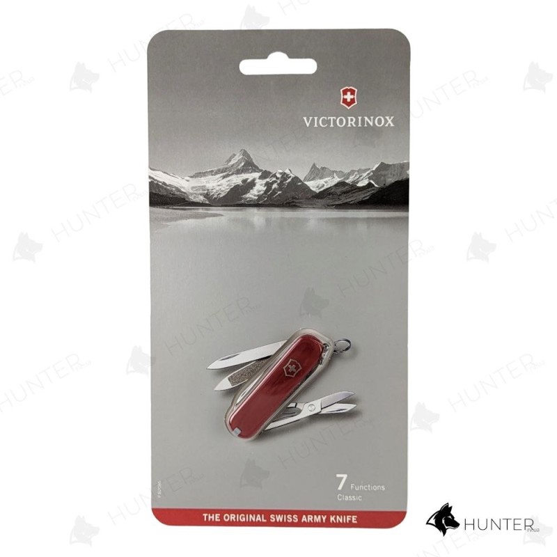 Ніж Victorinox Classic 58мм (7 функцій) Блістер Червоний