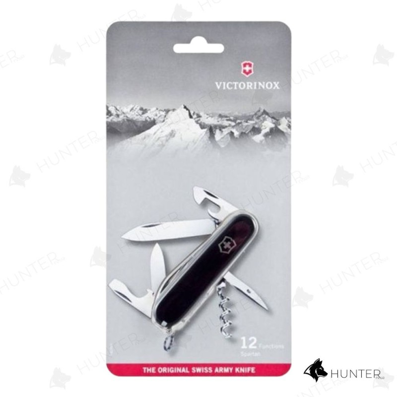 Ніж Victorinox Spartan 91мм (12 функцій) Блістер Чорний