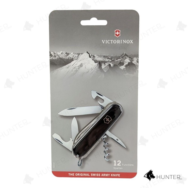 Ніж Victorinox Spartan 91мм (12 функцій) Блістер Чорний