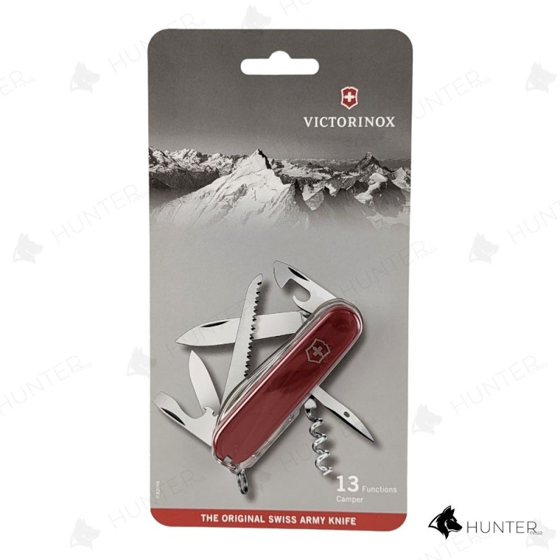 Ніж Victorinox Camper 91мм (13 функцій) Блістер Червоний