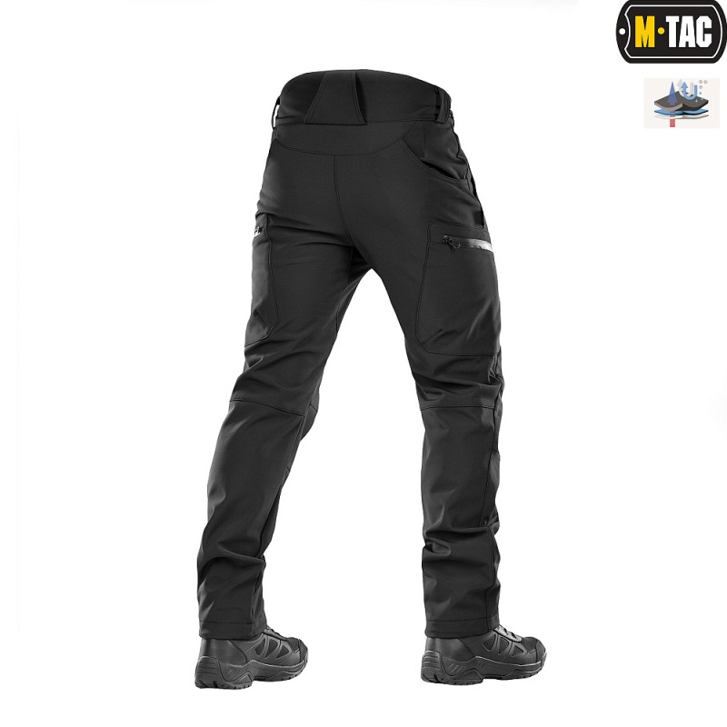 Штани M-Tac Soft Shell Winter Black Чорний