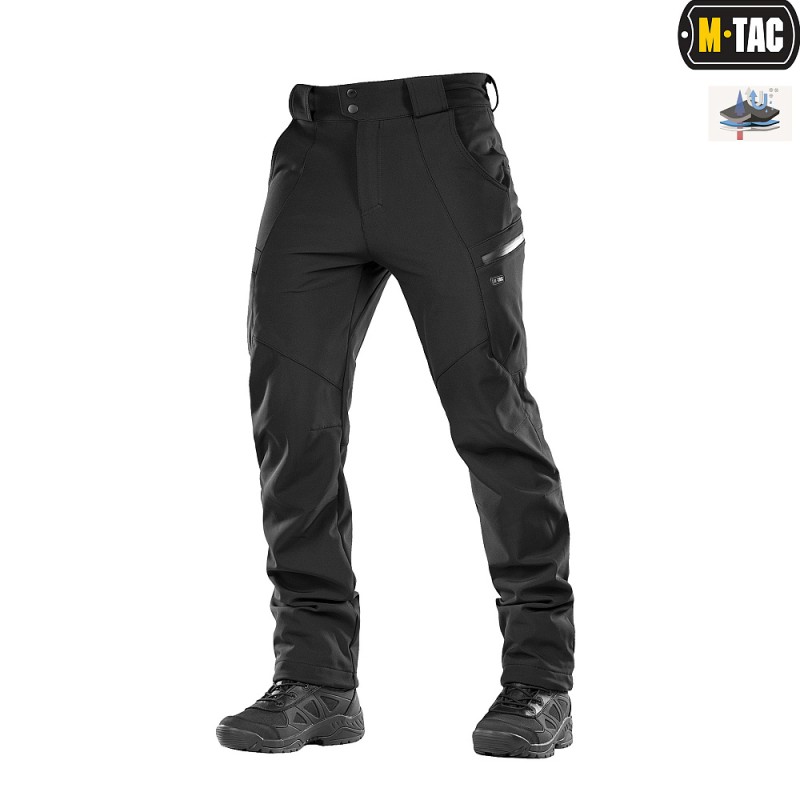 Штани M-Tac Soft Shell Winter Black Чорний