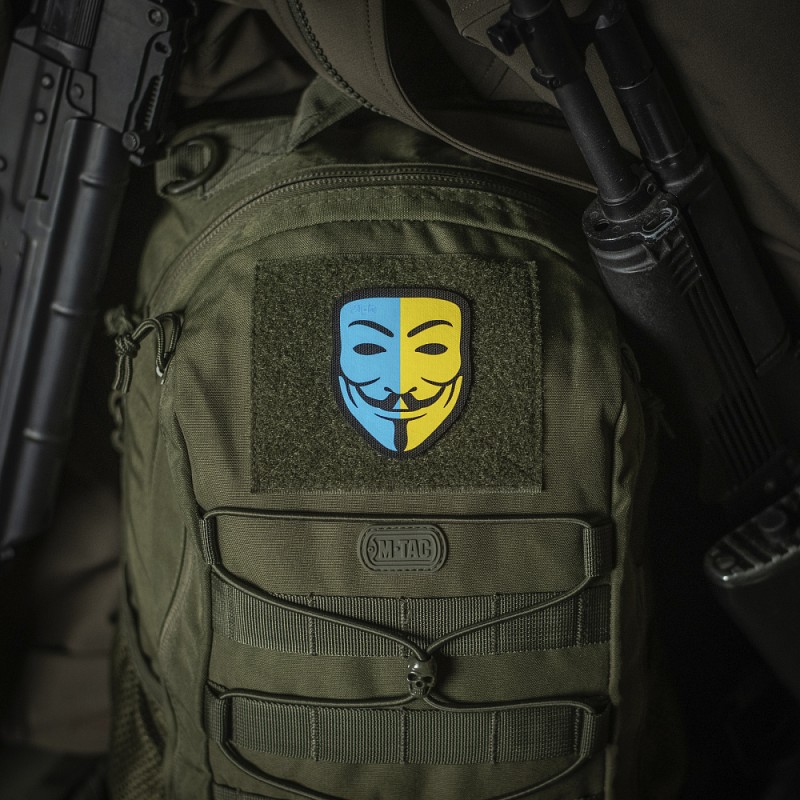 Патч Anonymous Black/Yellow/Blue