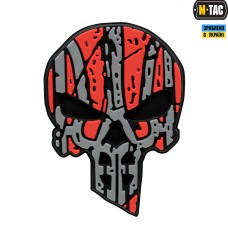 Патч Ukrainian Punisher 3D PVC Red/Black