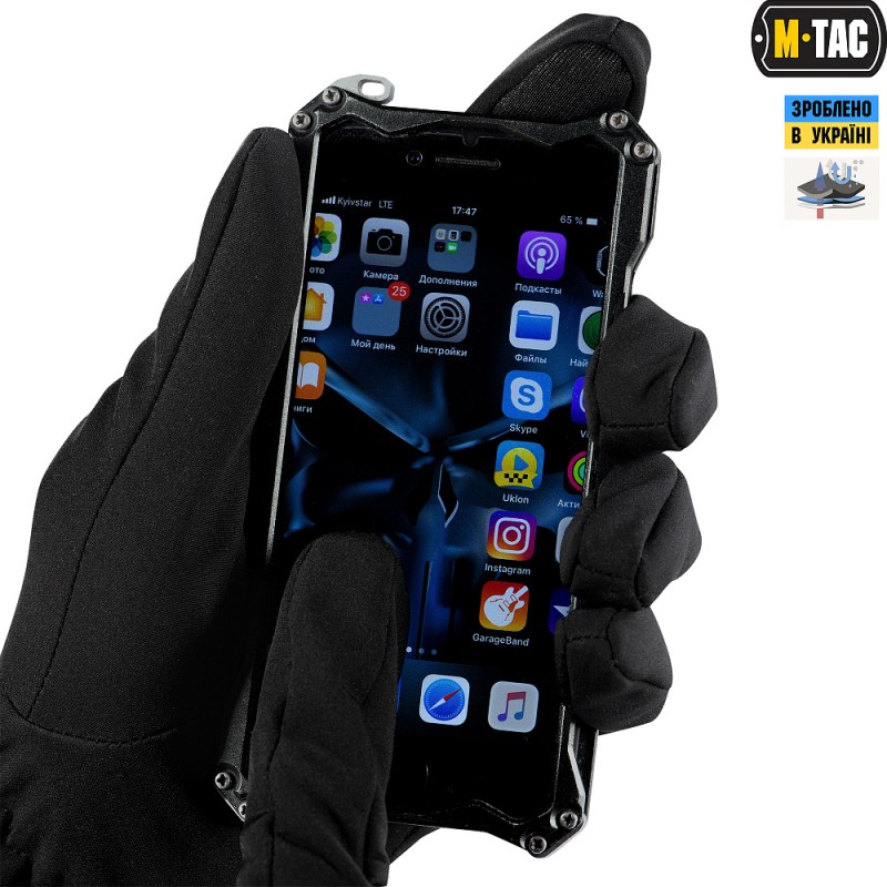 Рукавички M-Tac Winter Soft Shell Black Чорний